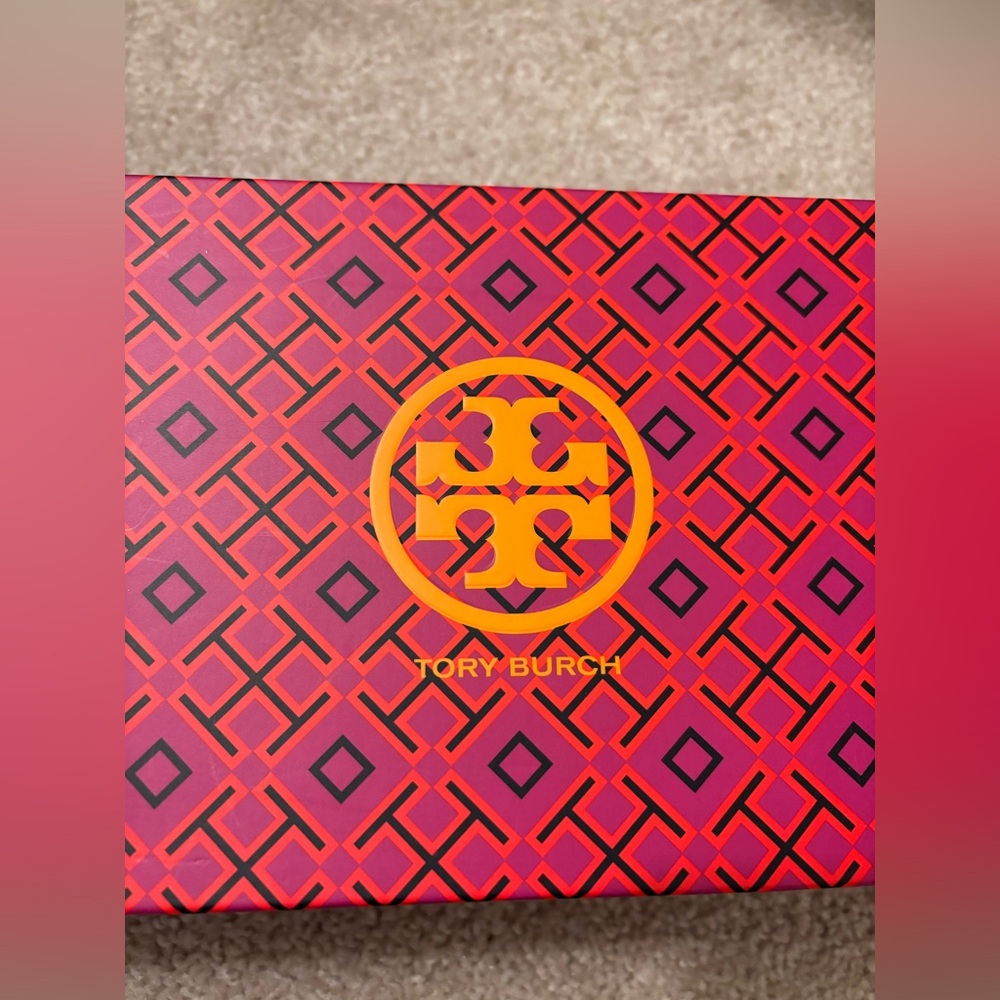 TORY BURCH Sz 10.5 Black / Gold Claire Ballet Flat EUC - Picture 12 of 12